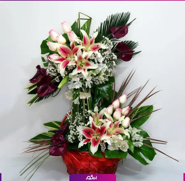 عکس دسته گل خواستگاری سبدی