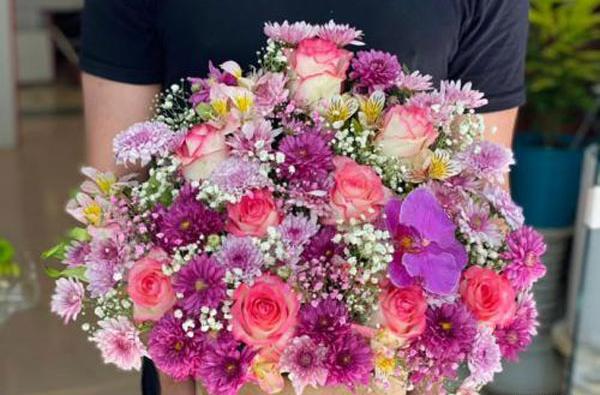 عکس دسته گل خواستگاری سبدی