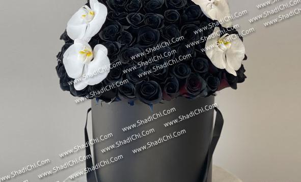 عکس دسته گل رز مشکی