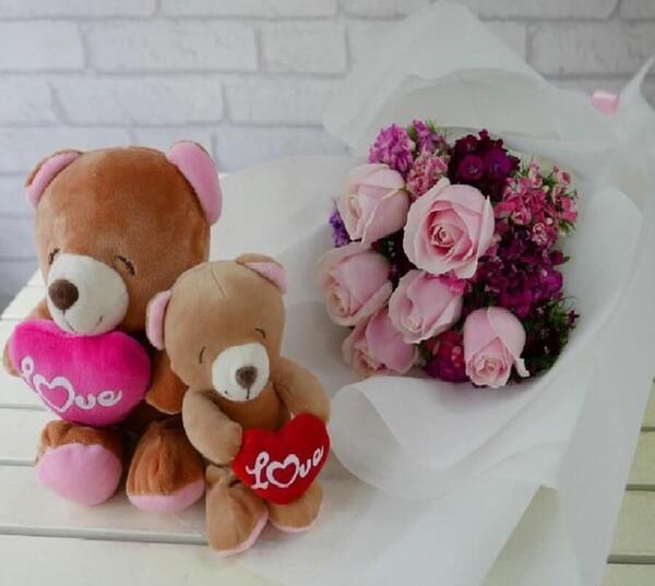 عکس دسته گل عروسکی