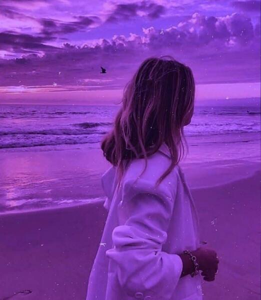 عکس دخترانه بنفش برای پروفایل