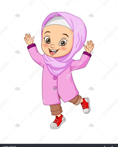 عکس دخترانه باحجاب کارتونی