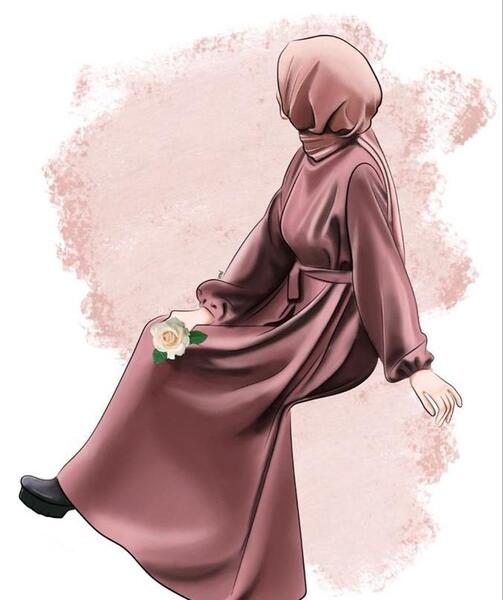 عکس دخترانه باحجاب کارتونی