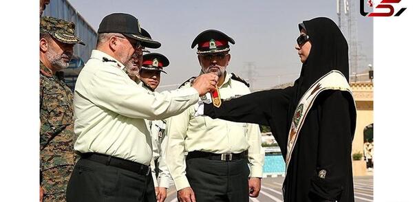 عکس دختر نظامی با حجاب برای پروفایل