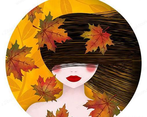 عکس دخترانه پاییزی کارتونی