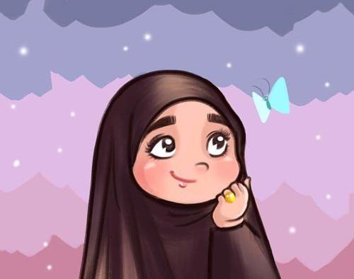 مذهبی فانتزی عکس دختر با حجاب کارتونی