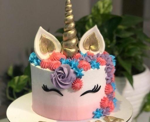 عکس کیک دخترانه تک شاخ