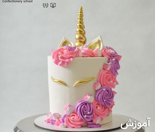 عکس کیک دخترانه تک شاخی