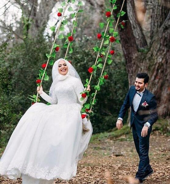 عکس زن و شوهر با حجاب برای پروفایل