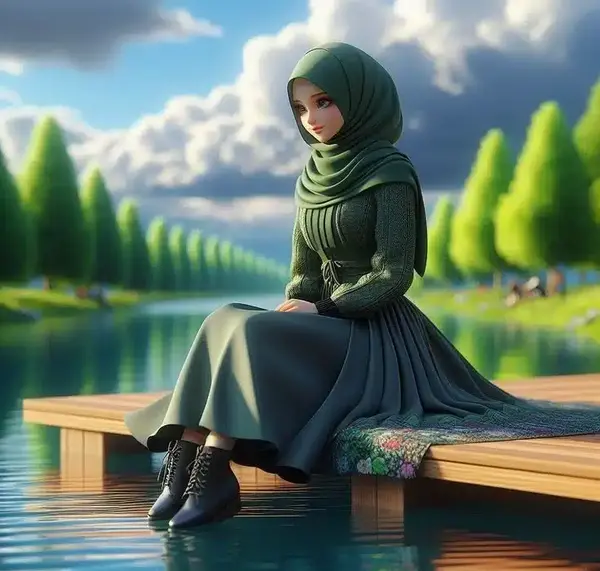 عکس دختر با حجاب برای پروفایل روبیکا