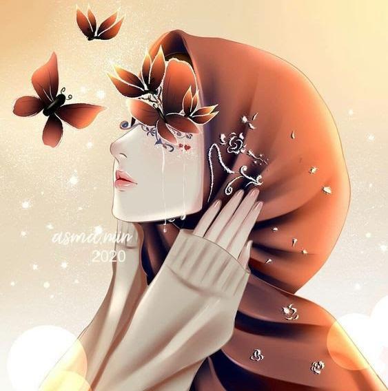عکس دختر با حجاب برای پروفایل فانتزی