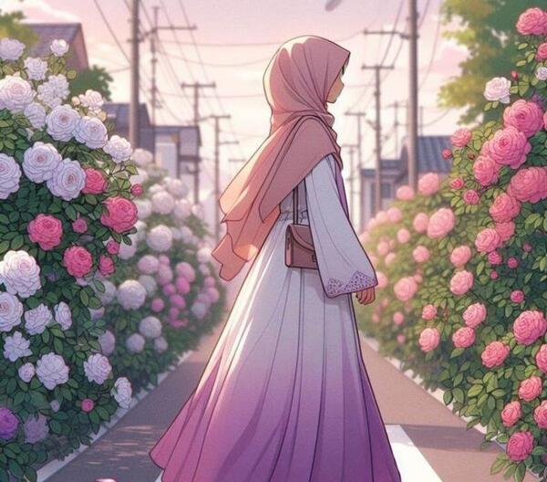 عکس دختر با حجاب برای پروفایل فانتزی