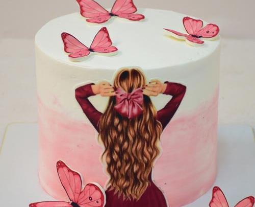 عکس دخترانه برای روی کیک