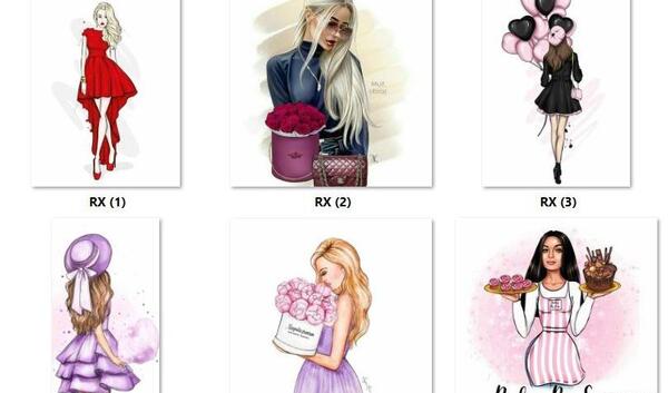 عکس چاپی دخترانه روی کیک