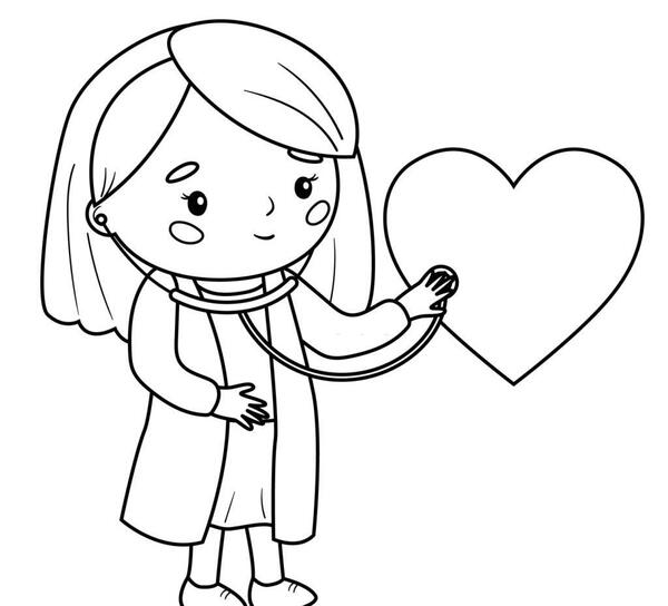 عکس نقاشی دخترانه قلب