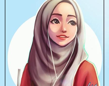 عکس پروفایل دخترانه کارتونی با حجاب