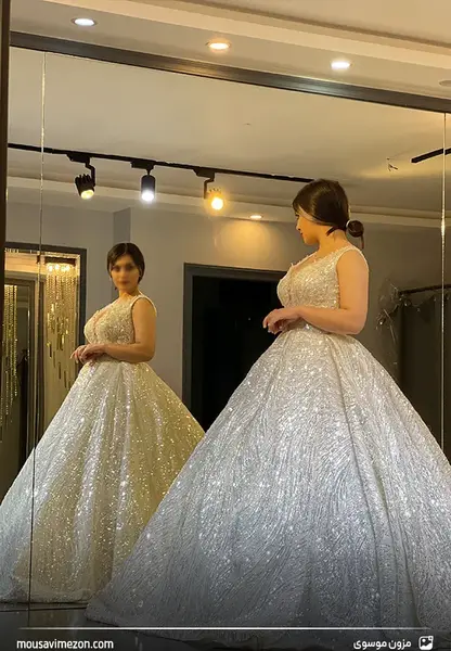 دخترانه عکس لباس عروس پرنسسی پفی رنگی