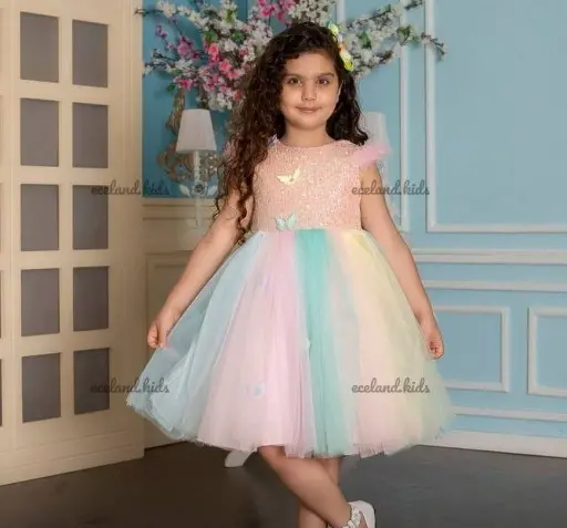 دخترانه عکس لباس عروس پرنسسی پفی رنگی