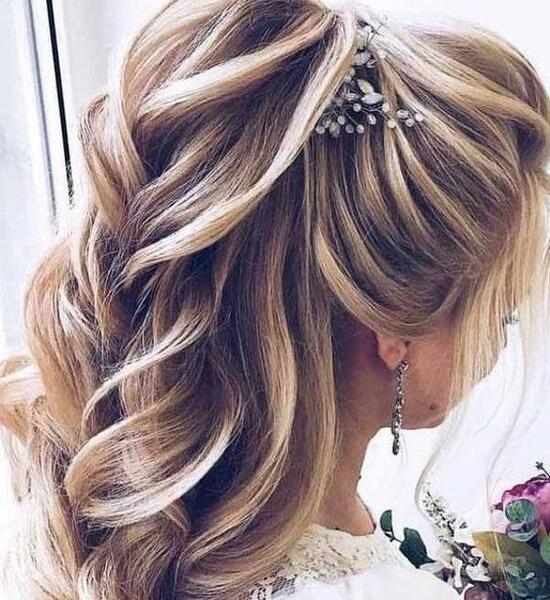 عکس مدل مو دخترانه بلند برای عروسی