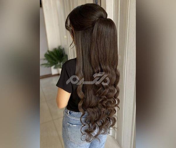 عکس مدل مو دخترانه بلند برای عروسی