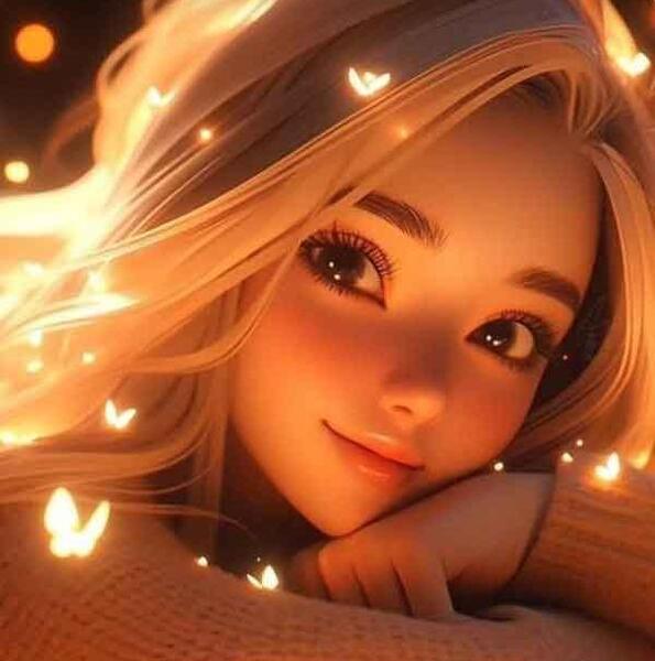 عکس کیوت دخترانه نارنجی