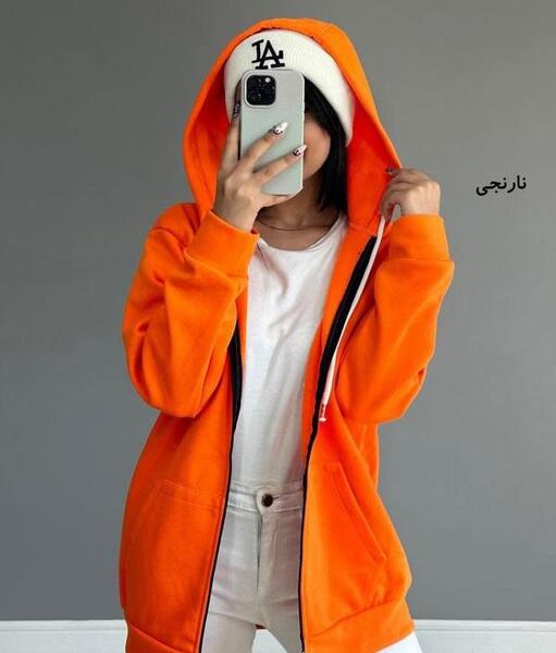 عکس هودی دخترانه نارنجی