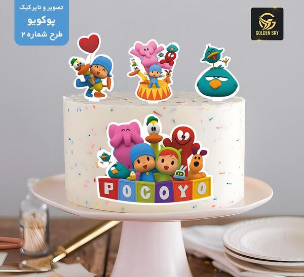 عکس تاپر روی کیک دخترانه
