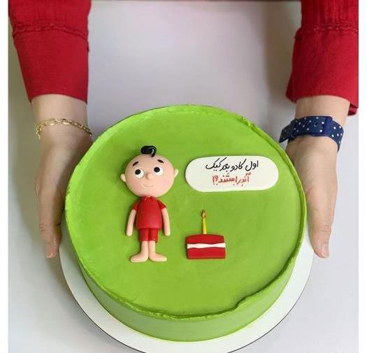 عکس کیک تولد دخترانه خنده دار