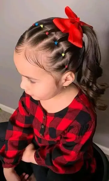 عکس آرایش دخترانه بچه گانه