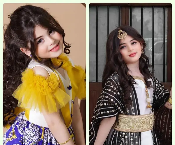 عکس آرایش دخترانه بچه گانه