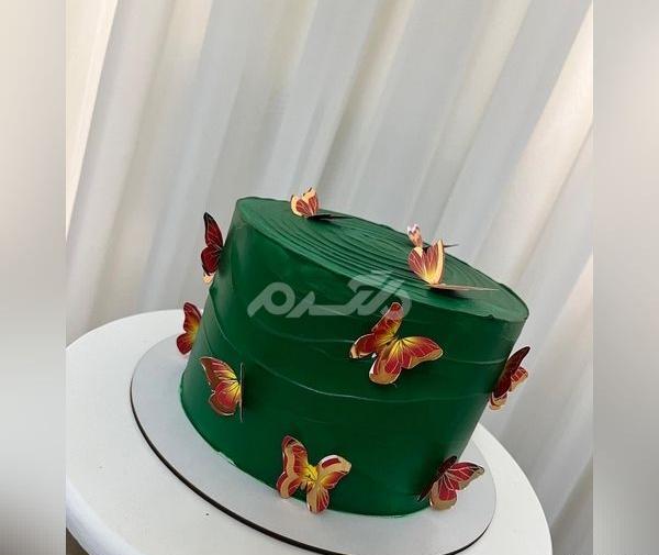 عکس کیک دخترانه آبی