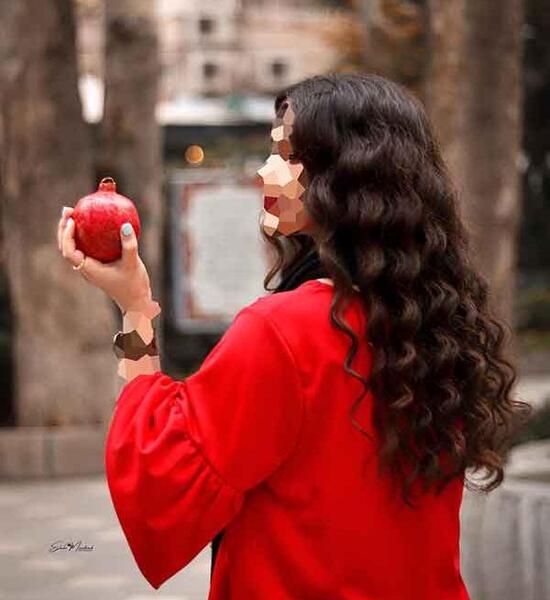 ایده عکس دونفره یلدایی
