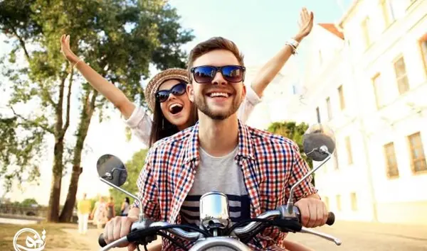 عکس دونفره موتوری