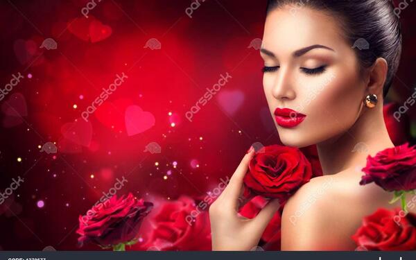 عکس دونفره با گل رز