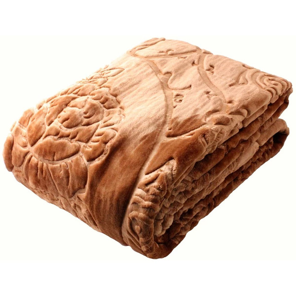 عکس پتو دونفره گل برجسته