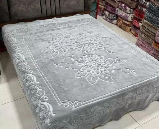 عکس پتو دونفره گل برجسته