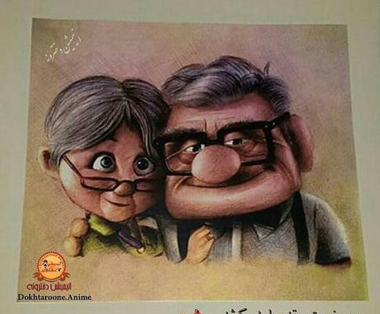عکس کارتونی دونفره پروفایل