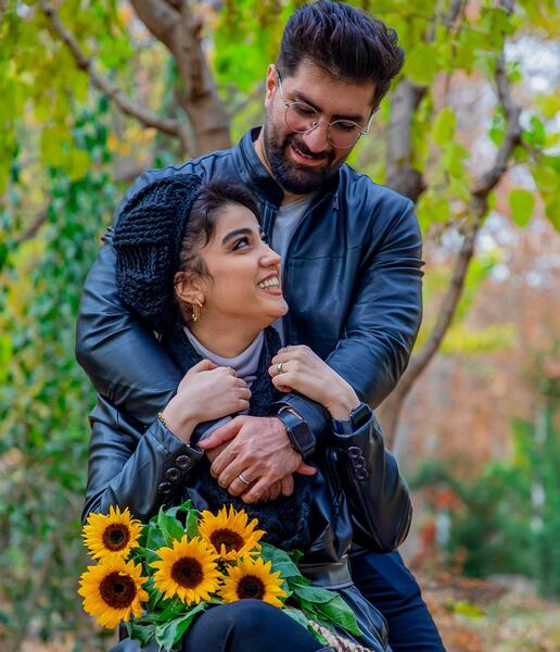 عکس دونفره در فضای باز