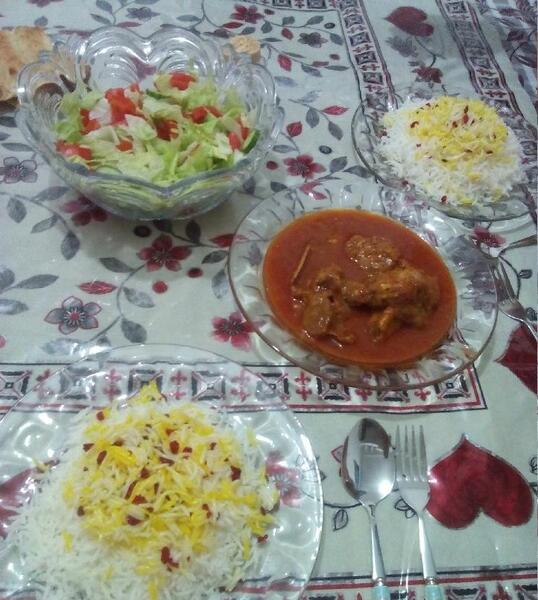 عکس شام دونفره ساده
