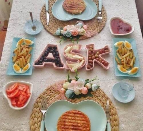 عکس شام دونفره ساده