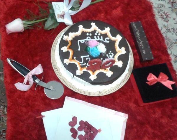 عکس تولد دونفره ساده