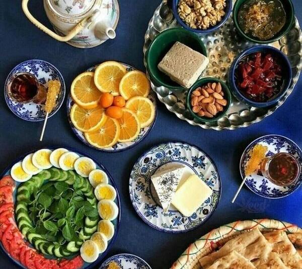 عکس میز صبحانه دونفره