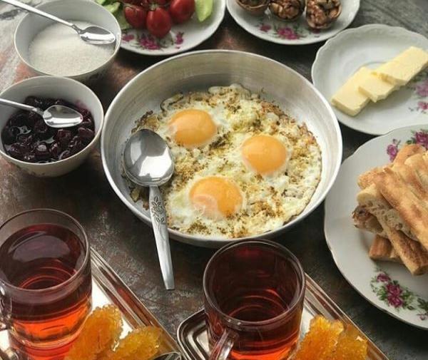 عکس میز صبحانه دونفره