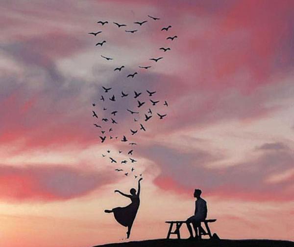 عکس دونفره در شب