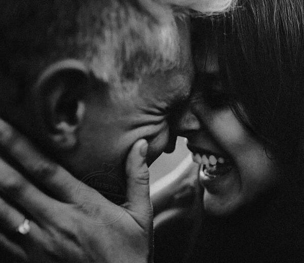 عکس سیاه و سفید دونفره