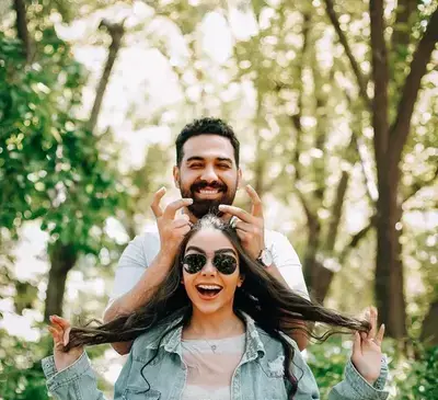 عکس تولد دونفره در طبیعت