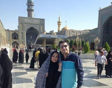 عکس دونفره در حرم