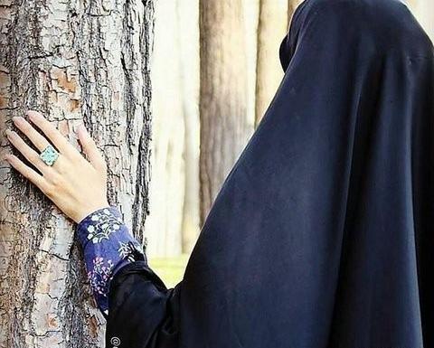عکس دونفره دختر چادری