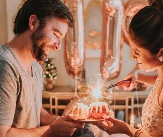 عکس دونفره تولد در طبیعت