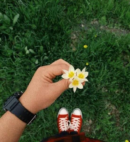 عکس دست و گل دخترونه برای پروفایل